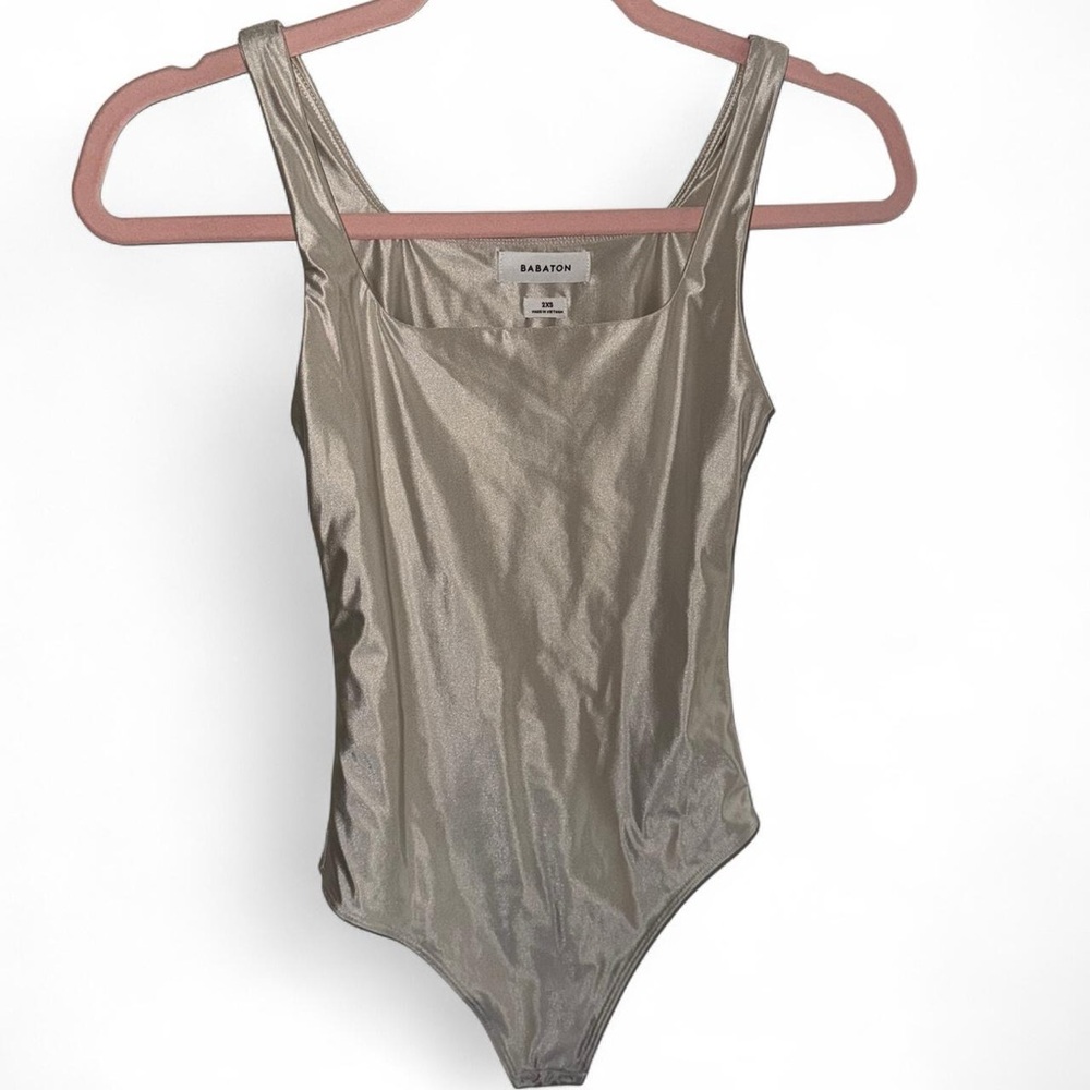 Babaton Shimmer Bodysuit with Scoop Neckline